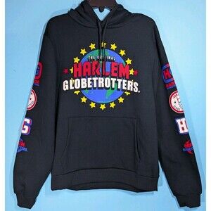 Harlem Globetrotters Mens Size Large Pullover Hoodie Graphic Print NWOT